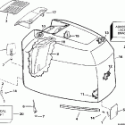 J200TLECM Engine cover-johnson-200tl,tx,cx,225tx,cx,tz,cz,qx...