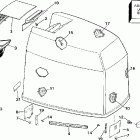 BJ250CXECB Engine cover -- evinrude
