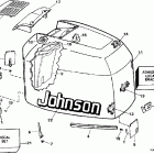 E225STLEUD Engine cover - johnson - 200sl, 200stl, 225stl