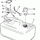 E30EEUD Топливный бак - 6 галлон