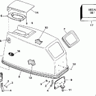 J40TLEUC Engine cover - evinrude - rope start only