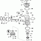 E115JLEUM Коленчатый вал & Поршень