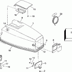 J40TLEUC Engine cover - johnson - electric start only