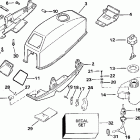 HJ3ROEUD Motor cover - johnson / evinrude & integral fuel t...