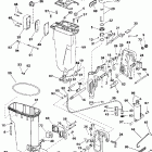 SJ40RSLD Exhaust housing / stern & swivel bracket