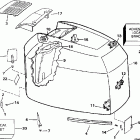 E225STLEUD Engine cover - johnson - 200tx, 200cx, 225