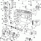 E225STLEUD Gearcase - standard rotation - 20 in. models