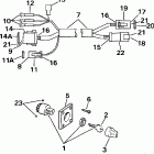 J40TLEUC Ignition switch & cable - 40te, 40ttl