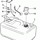 E55RSLC Топливный бак - 6 галлон
