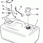 SJ40RSLD Топливный бак - 6 галлон