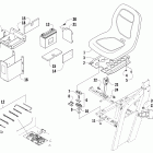 Prowler XTX Seat, battery, and tool kit assembly