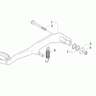 DVX 400 Rear brake pedal assembly