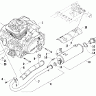 366 Двигатель и глушитель