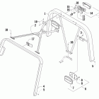 Prowler XTX Canopy and taillight assembly