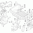 Prowler XTX Rear body panel and cargo box assembly