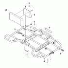 700 Diesel Rear rack and backrest assembly