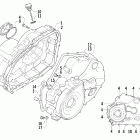 400 Manual Crankcase cover assembly