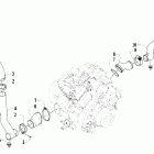 500 TRV Корпус и патрубки охлаждения