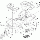 90 Utility Body panel and rack assembly
