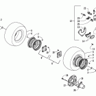 90 Utility Rear wheel and brake assemblies
