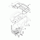 500 Auto Revised Rear rack and footwell assemblies