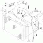 DVX 400 Radiator hose assembly