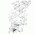 700 TRV Cruiser Rear rack and footwell assemblies