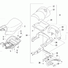 400 TRV Seat and backrest assembly