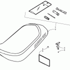 90 Utility Seat and tool kit assembly