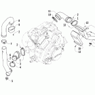 650 TRV Корпус и патрубки охлаждения