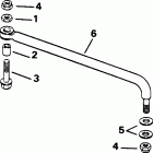 HJ88MSLEDC Steering link kit (without power trim & tilt)