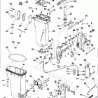 SJ40RSLZ Exhaust housing / stern & swivel bracket