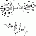 J40REDS Ignition switch & cable - 40te, 40ttl