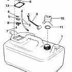 E25RWLEDC Топливный бак - 6 галлон