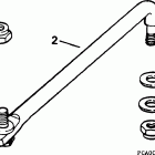 HJ88MSLEDC Steering link kit (with power trim & tilt)