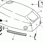 J10ELEDD Капот-Evinrude
