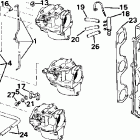 SJ65RSYM Впускной коллектор и глушитель