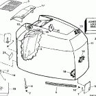 SJ200SLEDM Engine cover - evinrude - 200tx, 200sl, 200cx, 225