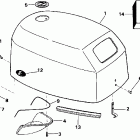 J8FREDC Капот-Evinrude