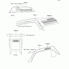 Bayou 250 (KLF250-A8F) Decals(white)(a8f)