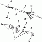 J85TTLEOR Ignition switch & cable - 85 models