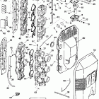 J175SLEOM Carburetor and intake manifold - 150 h.p.