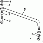 J90TLEOR Steering link kit (without power trim & tilt)