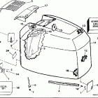 J225TXEOB Engine cover - evinrude - 200tx, 200sl, 200cx, 225