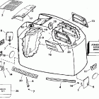J225TXEOB Engine cover - evinrude - 200stl, 225stl
