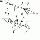 J40EERE Ignition switch & cable - 40te, 40ttl