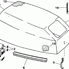 J10RERB Капот-Evinrude