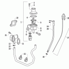 700 Diesel Thermostat, water inlet flange, and oil level stic...