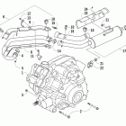 700 EFI FIS Двигатель и глушитель