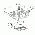 700 Diesel Cylinder head and precombustion chamber assembly